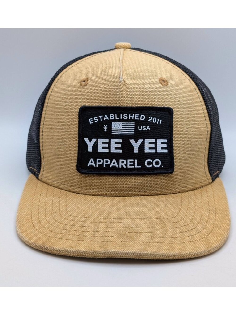 Yee Yee Apparel Co. Hat Snapback Beige Black Mesh Trucker Cap Earl Dibbles Jr. - Picture 2 of 5